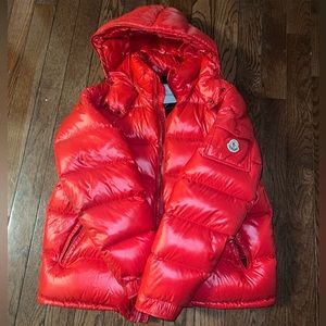 Red Moncler size 7 OFFICIAL